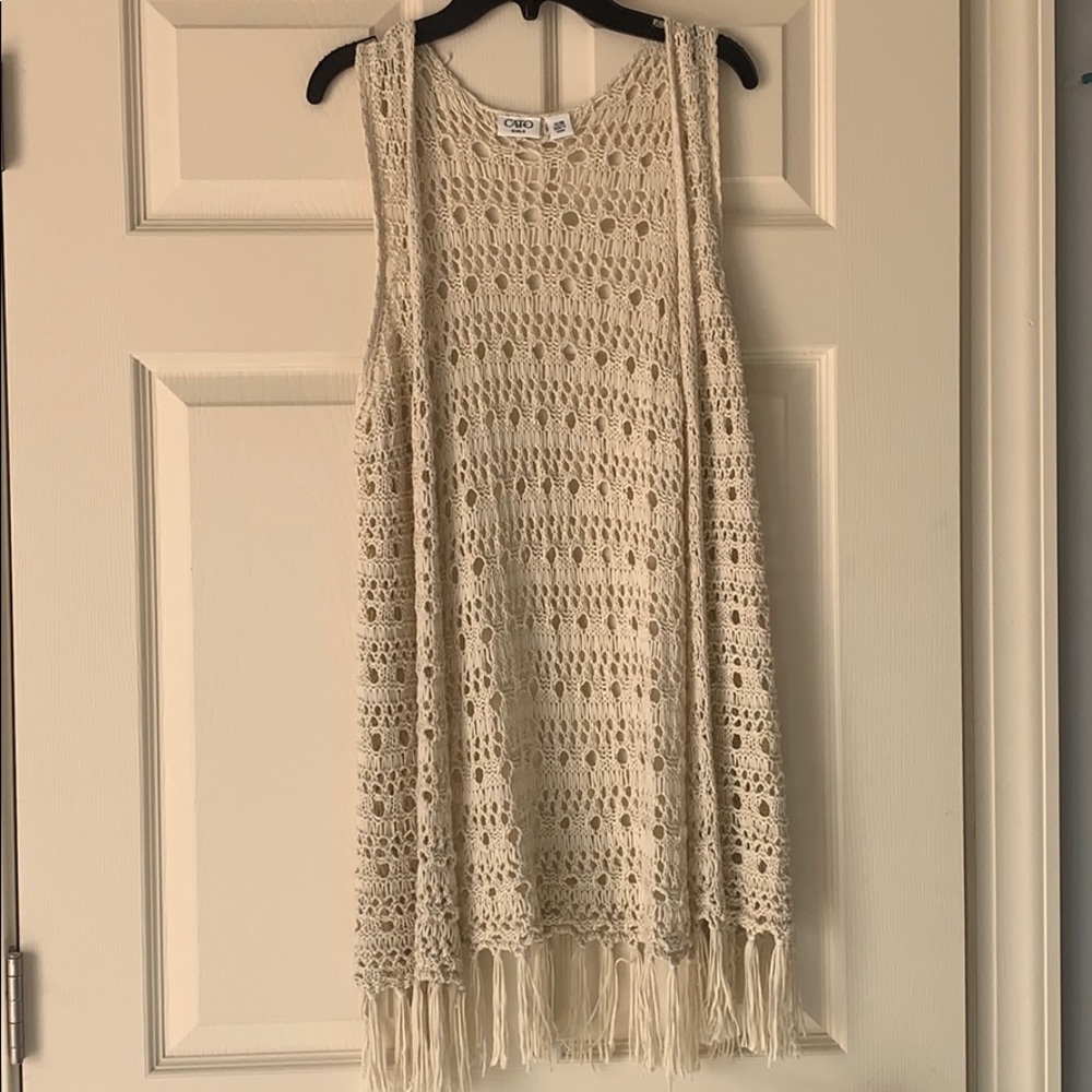 Kids cream vest